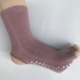 Mittelschwerer Schweiß-absorbierender atmungsaktiver exponierter Heeled Toe Yoga Socke für Frauen, Größe: Einen Größe (35-40 Yards) (rosa)