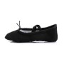 Chaussures de chats de chats en tissu doux pour adultes chaussures de danse chaussures de yoga, une paire, taille: 24 yards (noir)