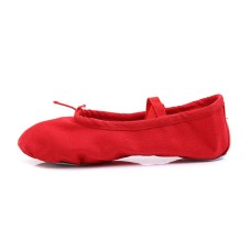 Adult Children Soft Bottom Cloth Cat Claw Shoes Dance Shoes Yoga Shoes, One Pair, Size:24 Yards(Red)