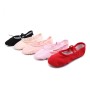 Adult Children Soft Bottom Cloth Cat Claw Shoes Dance Shoes Yoga Shoes, One Pair, Size:25 Yards(Red)