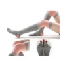 Damen über den Knie-Yoga-Socken Winter warm warmes nicht rutsches Tanz-Fünf-Finger-Socken, Größe: Freie Größe (Dunkelgrau)