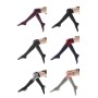 Mesdames sur les chaussettes de yoga au genou Winter Warm non glipt Dance Five-doigts chaussettes, taille: taille libre (noir rayé)