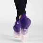 Stripe Non-Slip Yoga Socks Cotton Thicked Professional Yoga Socks (Purple)