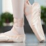 Zapatos de baile planos profesionales de ballet encaje, talla: 31 (rojo)