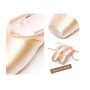 Ballet Lace Pointe Shoes Professional Flat Dance Shoes, velikost: 31 (Satin + Silicone Case)