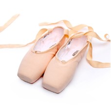 Chaussures de ponte en dentelle de ballet Chaussures de danse plates professionnelles, taille: 35 (toile)