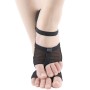 Dance Practice Shoes Soft-Soled Socks Gymnastics Foot Cover Semi-Truncated Foot Cover, Size: S (34-35)(Black)