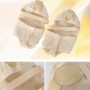 Dance Practice Shoes Soft-Soled Socks Gymnastics Foot Cover Semi-Truncated Foot Cover, Size: S (34-35)(Creamy-white)