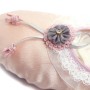 Crystal Satin Flower Decoration Chaussures Danse Soft Sole Ballet Shoes Practice Chaussures de danse pour les enfants, taille: 24 (rose avec diamant)