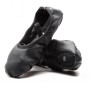 Crystal Satin Flower Decoration Chaussures Danse Soft Sole Ballet Shoes Practice Chaussures de danse pour les enfants, taille: 24 (PU Black)