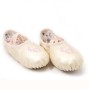 Kristall Satin Blumendekoration Tanzschuhe weiche Sohle Ballettschuhe Übungen Tanzschuhe für Kinder, Größe: 25 (PU Goldene Blume)