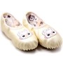 Kristall Satin Blumendekoration Tanzschuhe weiche Sohle Ballettschuhe Übung Tanzschuhe für Kinder, Größe: 26 (Pu Golden Katze)