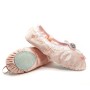 Crystal Satin Flower Decoration Dance Shoes Soft Sole Ballet Shoes Practice Dance Shoes for Children, Size: 28 (Fles Pink With Diamond)