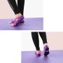 Hisea 0030 Cross Instep Non-Slip Fingerless Dance Shoes Yoga Shoes, Size: S (35-36) (Lavender)