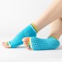 3 Par Open-Toe Yoga Socks Inomhussport som inte slår med fem fingerdansstrumpor, storlek: En storlek (Color Sky Blue)