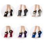 Lace Yoga Socks Non-Slip Five Finger Sports Cotton Socks Fashion Open Toe Dance Socks, Size: One Size(Black)