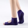 Chaussettes de yoga à deux paires Clogs Coton de coton de sport sans glissement, taille: taille unique (couleur de la peau)