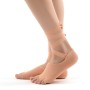 Chaussettes à cinq doigts de yoga chaussettes de danse à lacets ouverts Particule non glissées chaussettes, taille: taille unique (couleur de la peau)