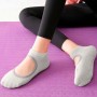 3 pary bez poślizgu Skarpetki do tańca jogi Gym Hal Floor Sports Socks, rozmiar: 35-42 (zielony fasolka)