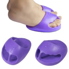 Correction avant de poêle Pelvic Pelvic Half Palm Slippers Massage Buttocks Yoga Chaussures, Taille: 14,5x10,5 cm (Crystal Purple)