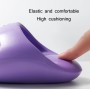 Stovepipe Pelvic Forward Correction Half Palm Slippers Massageskinkor Yogakor, storlek: 14.5x10.5cm (Crystal Purple)