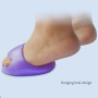 Stovepipe Pelvic Forward Correction Half Palm Slippers Massage Buttocks Yoga Shoes, Size: 14.5x10.5cm(Crystal Purple)