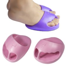 Stovepipe Pelvic Forward Correction Half Palm Slippers Massage Buttocks Yoga Shoes, Size: 14.5x10.5cm(Rouge Pink)