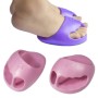 Stovepipe Pelvic Forward Correction Half Palm Slippers Massageskinkor Yogakor, storlek: 14.5x10.5cm (Rouge Pink)