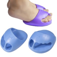 Stovepipe Pelvic Forward Correction Half Palm Slippers Massageskinkor Yogakor, storlek: 14.5x10.5cm (Sky Blue)