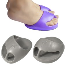 Stovepipe Pelvic Forward Correction Half Palm Slippers Massage Buttocks Yoga Shoes, Size: 14.5x10.5cm(Dark Gray)