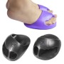 Correction avant de poêle Pelvic Pelvic Half Palm Slippers Massage Buttocks Yoga Chaussures, Taille: 14,5x10,5 cm (noir ivoire)