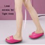 Sculpting Hip-Lifting Stovepipe Thick-Soled Lacing Slippers Rocking Shoes, Size: S(Rose Red)