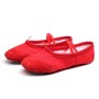 2 pares Flats Soft Ballet Shoes Ballet Yoga Dance Sport Shoes para niños y adultos (rojo)