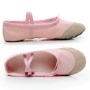 2 Pairs Flats Soft Ballet Shoes Latin Yoga Dance Sport Shoes for Children & Adult(Flesh Color)