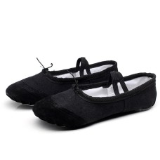 2 Pairs Flats Soft Ballet Shoes Latin Yoga Dance Sport Shoes for Children & Adult(Black)