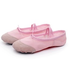 2 Pairs Flats Soft Ballet Shoes Latin Yoga Dance Sport Shoes for Children & Adult(Pink)