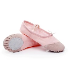 2 Paar Flats Weiche Ballettschuhe Latin Yoga Dance Sport Schuhe für Kinder & Erwachsene (Fleischfarbe)