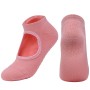 2 paires chaussettes de yoga en coton peignées en bas de la serviette de la tête ronde de la tête de la tête de la tête de fitness sportif, taille: une taille (orange)