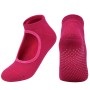 2 pares calcetines de algodón de algodón de algodón revelación de la cabeza de la cabeza redonda de baile fitness Sports Socks, tamaño: una talla (rosa roja)