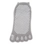 2 coppie quattro stagioni Cotton a cinque dita calze da yoga silicone calzini a cinque dita senza slip (grigio)