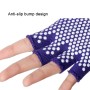 Damer Non-Slip Fingerless Aerial Yoga Aid Gloves (Purple)