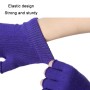 Damer Non-Slip Fingerless Aerial Yoga Aid Gloves (Purple)