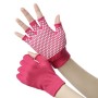 Signore slittanti non slip senza finger yoga aiuti (rosa rosa)