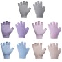 Damas Guantes de ayuda de yoga aérea sin deslizamiento sin deslizamiento (A3 Light Purple)