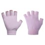 Damen nicht rutschfinger fingerlose Luft-Yoga-Hilfshandschuhe (A3 Hellrosa)