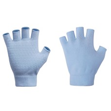 Damen nicht rutschfinger fingerlose Luft-Yoga-Hilfshandschuhe (A3 Hellblau)