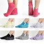 Un par de calcetines de yoga sin deslizamiento de cinco toos para mujeres, una talla única, entrega de color aleatorio, estilo: recto