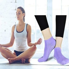 Non-slip Cotton Stretch Socks Yoga Socks for Women, Color Random Delivery