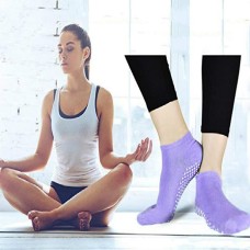 Calcetines de algodón sin deslizamiento de algodón calcetines de yoga para mujeres, parto al azar de color